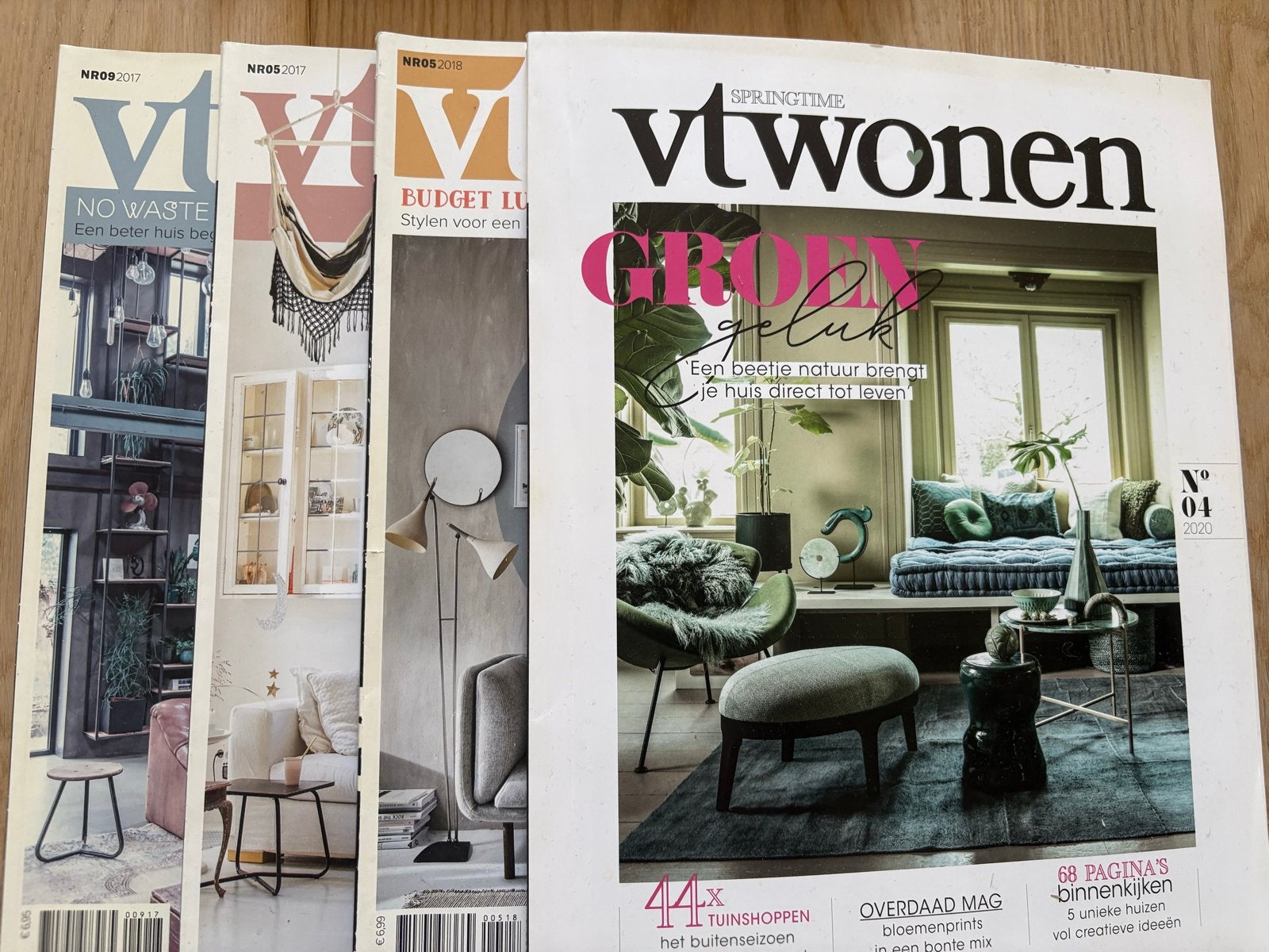 VT Wonen Tijdschriften - Set van 4 (2017-2020), Ophalen, Gelezen, Overige typen