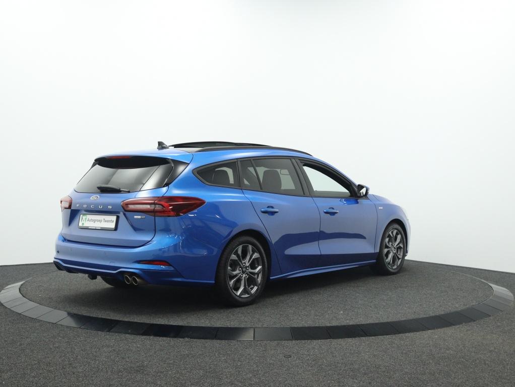 Ford FOCUS Wagon 1.0 EcoBoos ST Line X | Panoramadak | Trekh, 12 maanden, Stof, Gebruikt, Blauw