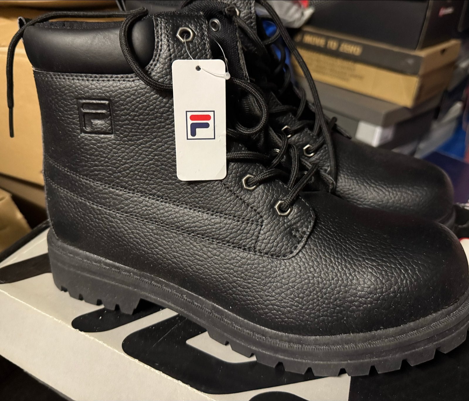 Fila Zwarte Werkschoenen - Nieuw met label, Kleding | Dames, Ophalen of Verzenden, Nieuw, Zwart, Werkschoenen