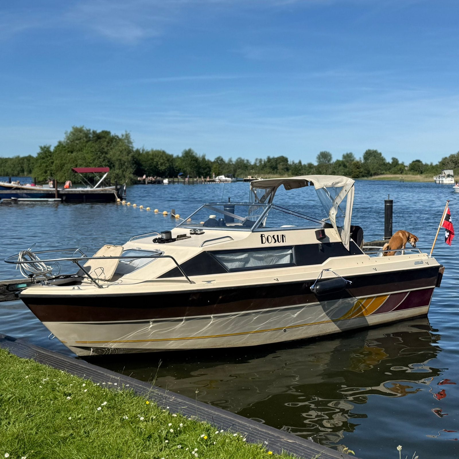 Kajuitboot met Honda 75 PK buitenboordmotor, Watersport en Boten, Motorboten en Motorjachten, Overige merken, Gebruikt, Kajuitboot