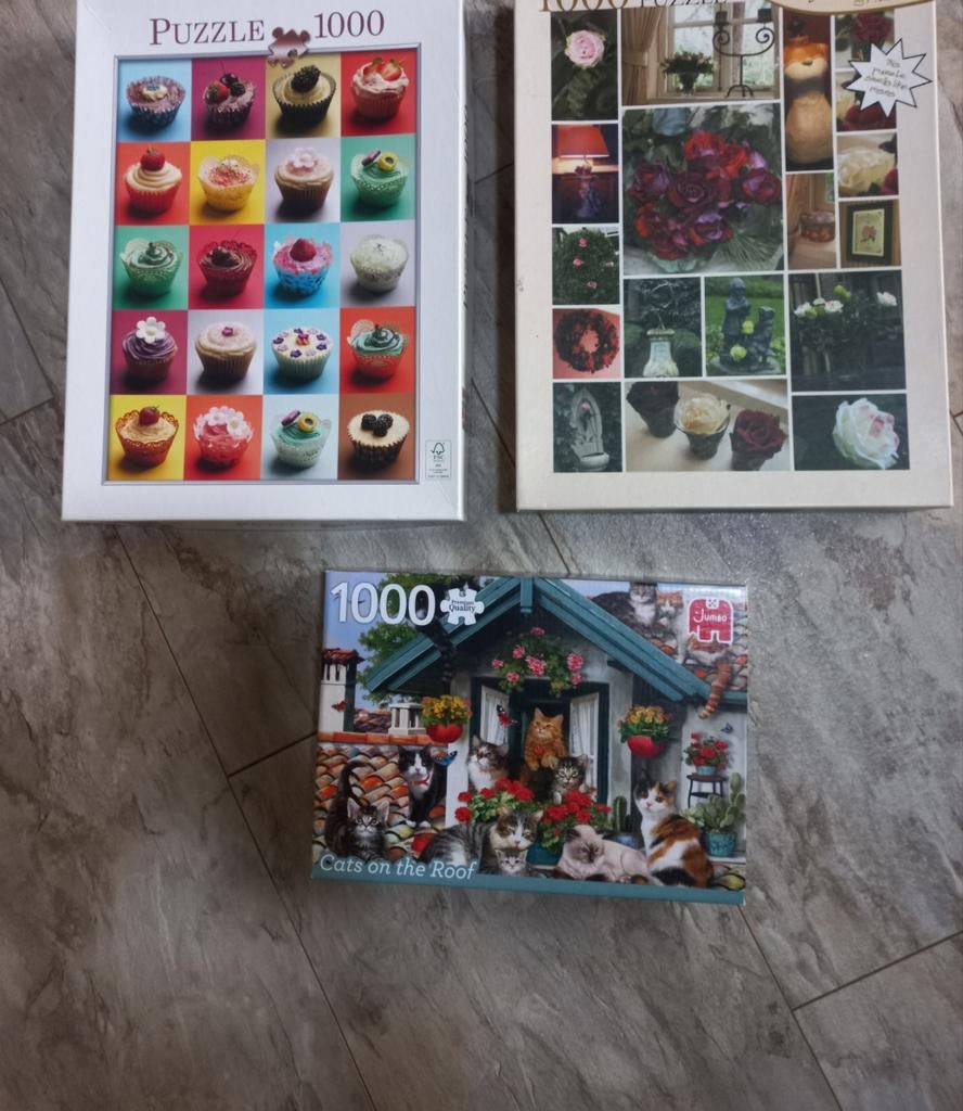 Puzzels 1000 stukjes. Compleet!, Ophalen of Verzenden, 500 t/m 1500 stukjes, Zo goed als nieuw