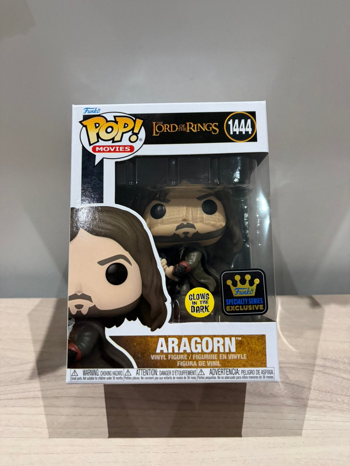 Funko Pop! Aragorn 1444 The Lord of the Rings Glow specialty, Funko Europe, Ophalen of Verzenden, Zo goed als nieuw, 4th floor, 1 Queen Caroline St, London W6 9YN, Verenigd Koninkrijk