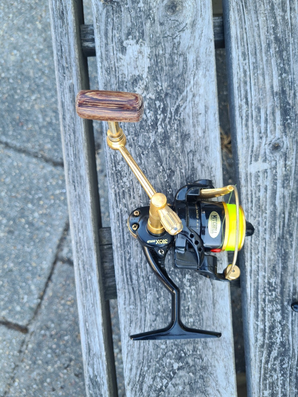 Mitchell 310X Gold vismolen - Zo goed als nieuw, Ophalen of Verzenden