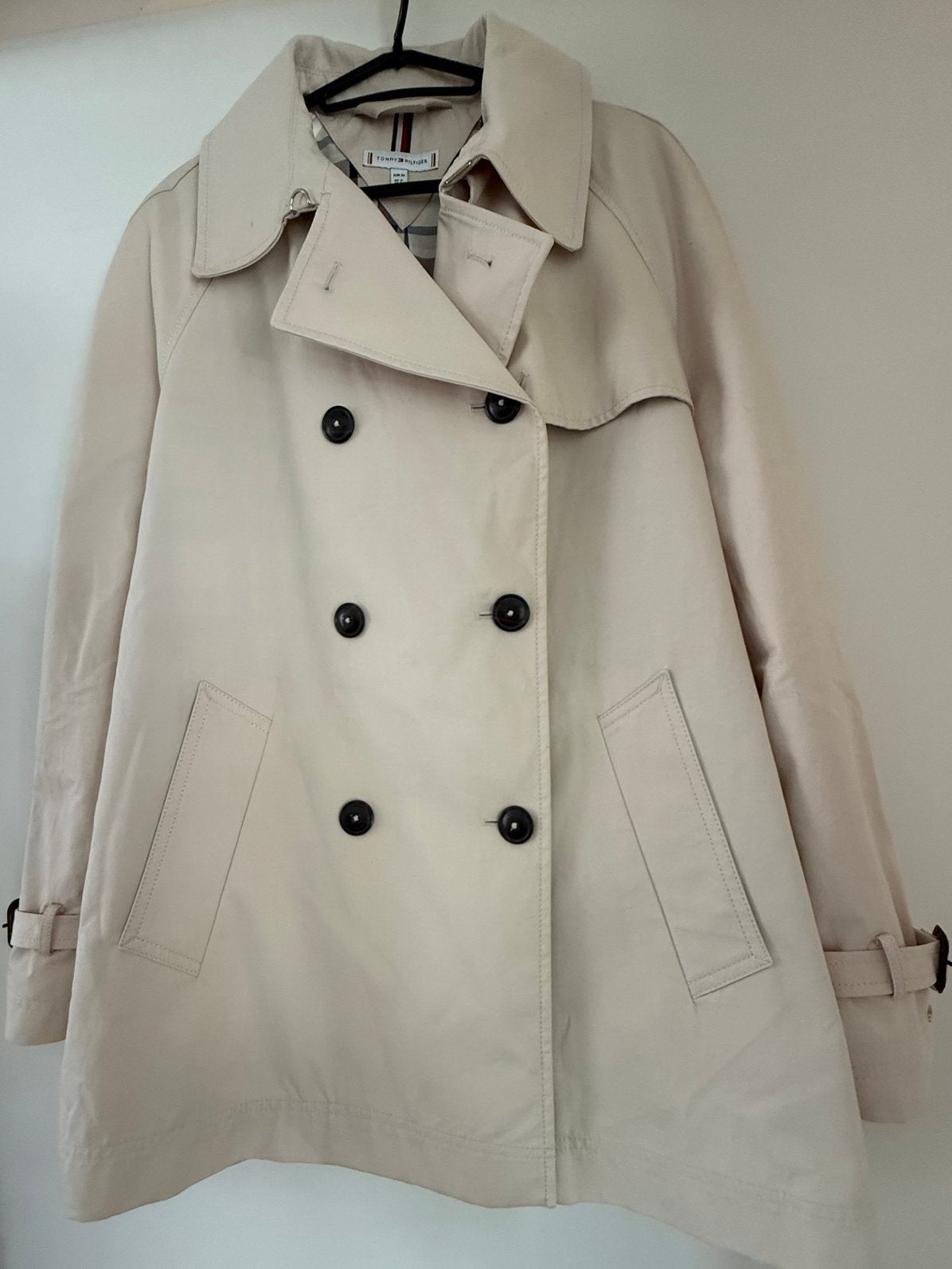 Tommy Hilfiger dames trenchcoat oversized, Kleding | Dames, Ophalen, Zo goed als nieuw, Maat 36 (S), Beige