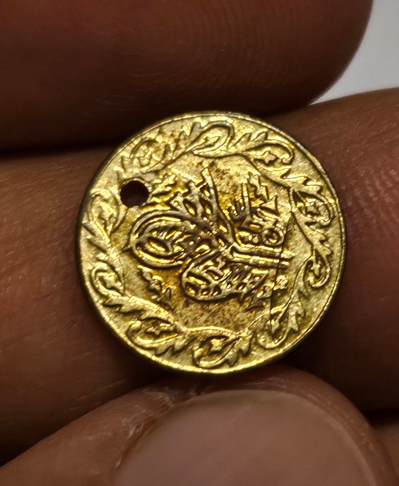 Ottomaanse 4/1 rubiye mahmut sultan ah 1223 munt met Tughra, Ophalen of Verzenden