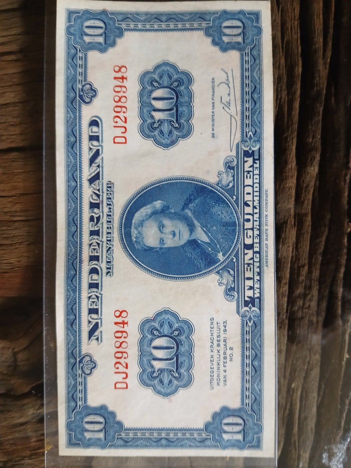10 Gulden biljet 1943 - Zeer nette staat, Ophalen