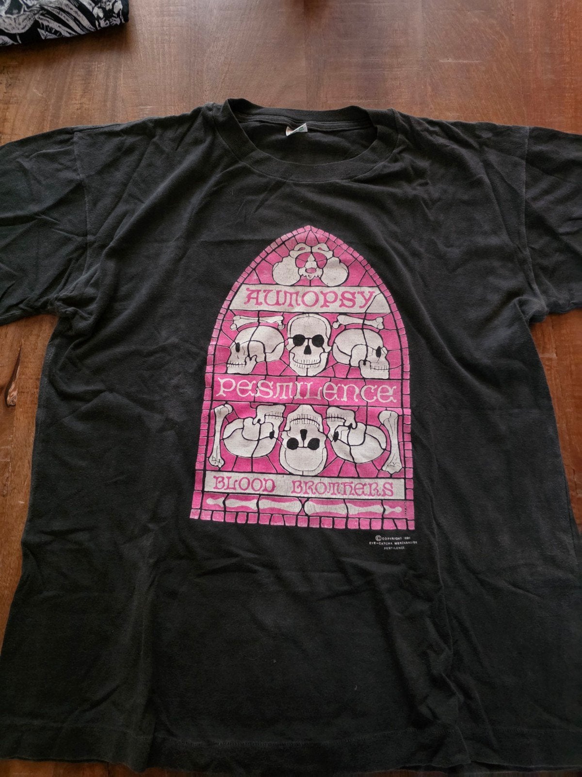 Autopsy/ pestilence tour 1990!!, Ophalen of Verzenden, Zo goed als nieuw, Maat 52/54 (L), Zwart