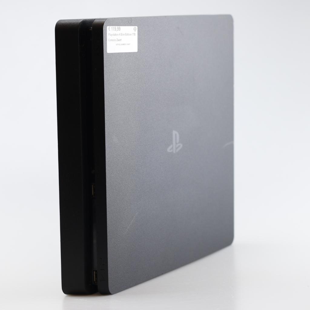 Playstation 4 Slim Edition 1TB Console Zwart, Spelcomputers en Games, Spelcomputers | Sony PlayStation 4, Sony, Zo goed als nieuw