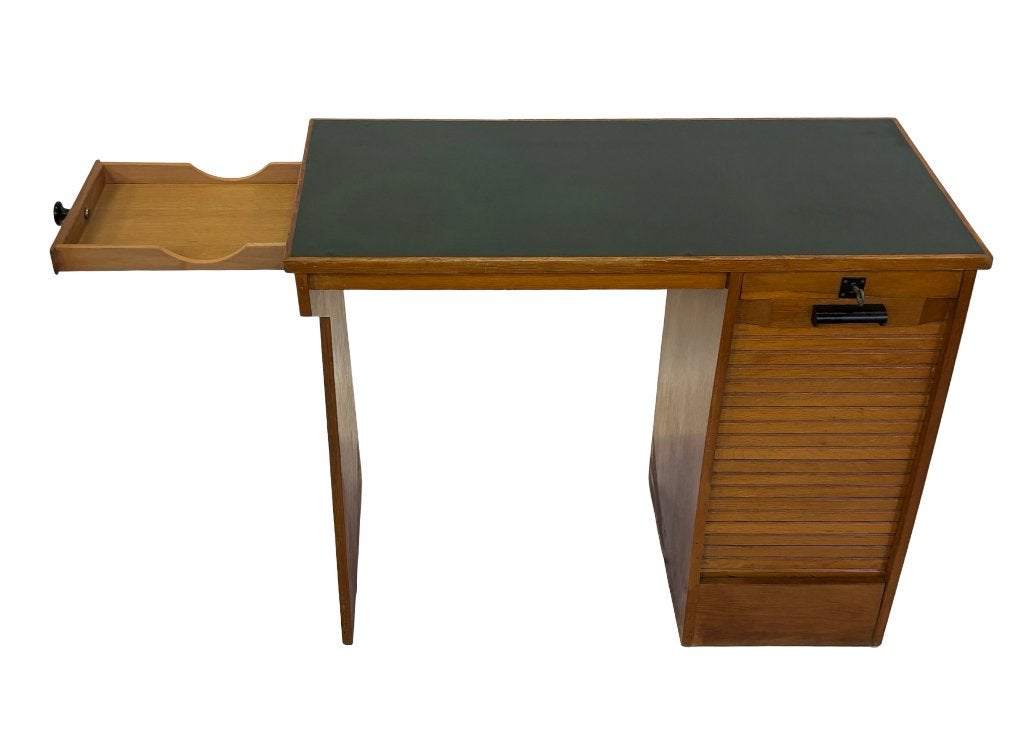 Art Deco bureau Minimalistisch design in eiken uniek, Art Deco, Gebruikt, Art Deco, 89 cm