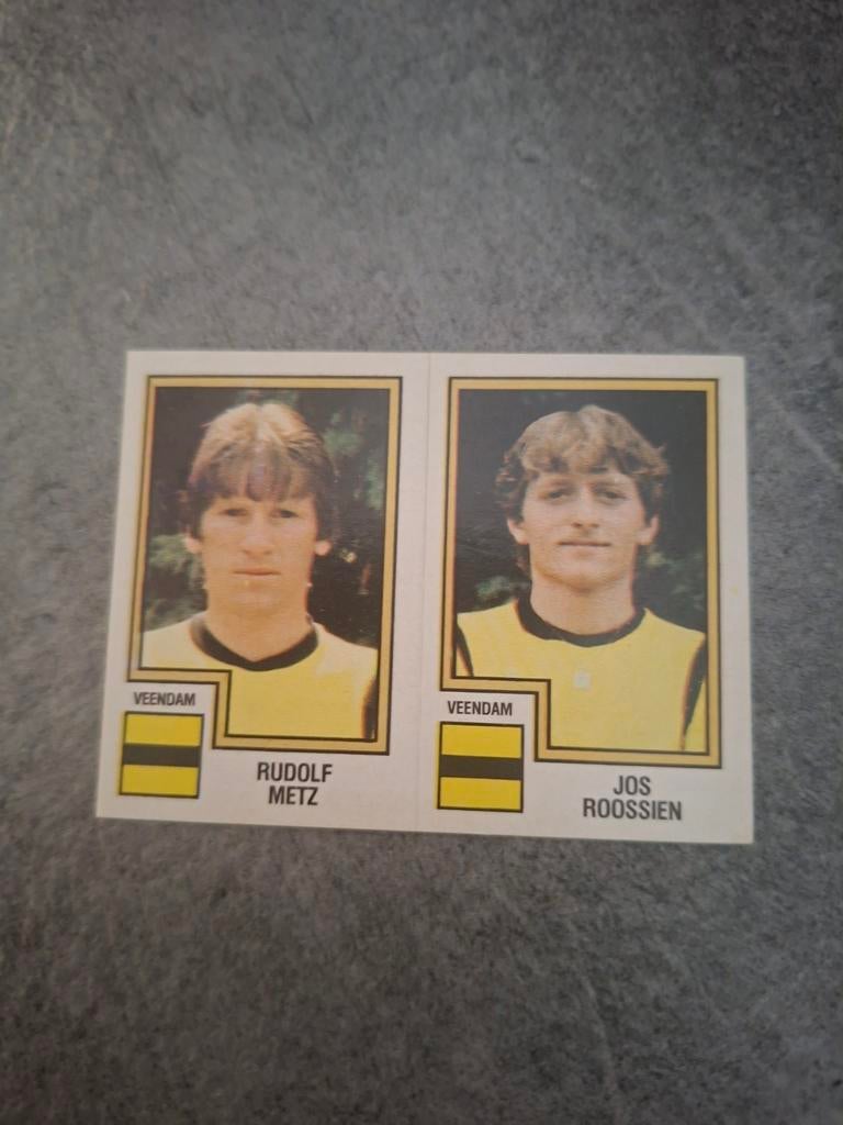 Panini sticker Voetbal 83. Metz/Roossien Veendam., Verzenden, Zo goed als nieuw, Sticker