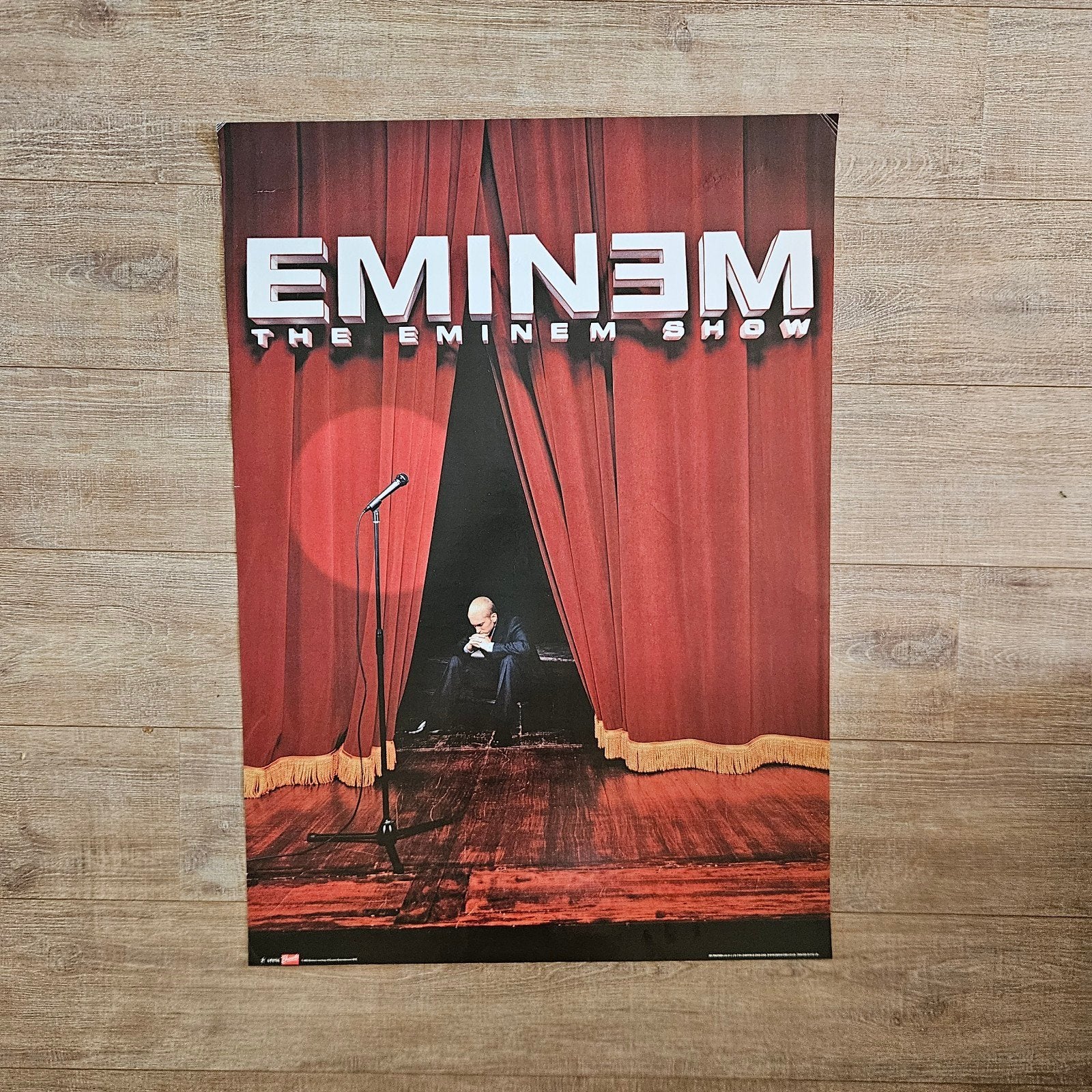 Originele Eminem Show Poster - 2002, Deurposter of groter, Ophalen of Verzenden, Muziek, Rechthoekig Staand