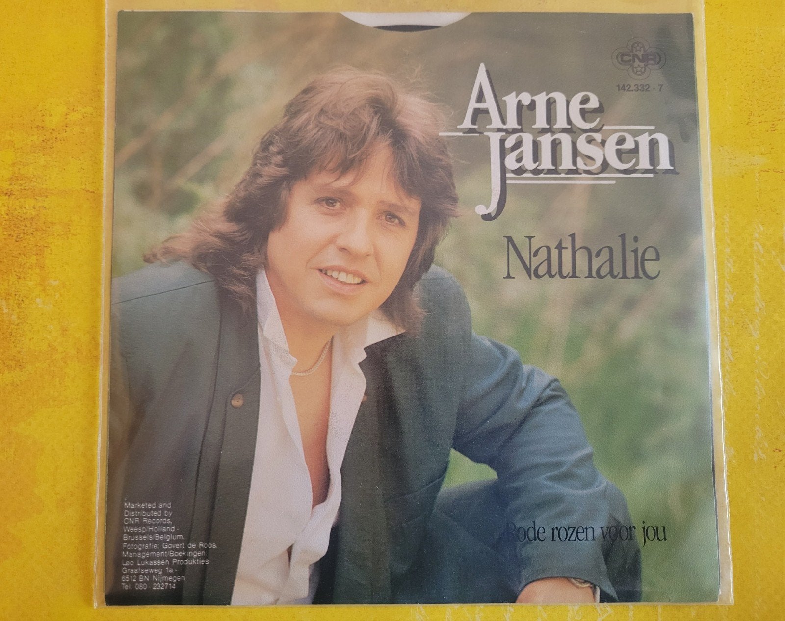 Arne Jansen - Nathalie - Rode rozen voor jou., Cd's en Dvd's, Vinyl | Nederlandstalig, Ophalen, Zo goed als nieuw, Overige formaten