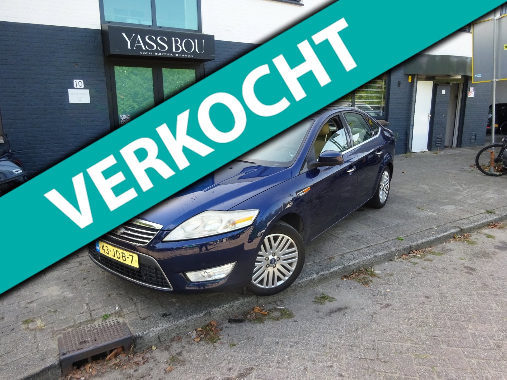 Ford Mondeo 2.0-16V Ghia FlexiFuel, Gebruikt, Blauw, Origineel Nederlands, Handgeschakeld