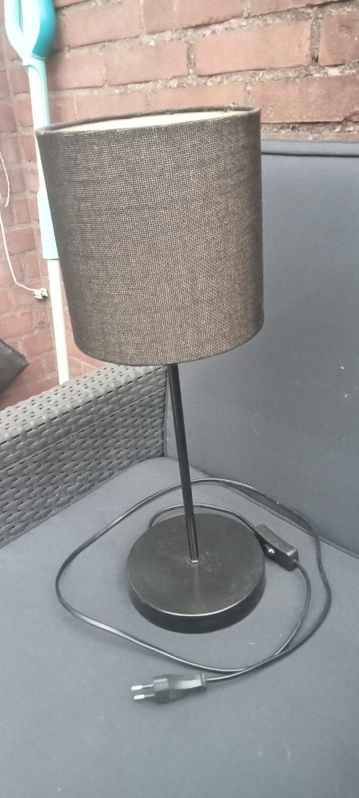 Kwantum Tafellamp Zwart met E14 fitting, Huis en Inrichting, Lampen | Tafellampen, Gebruikt, E14 (klein), Ophalen of Verzenden