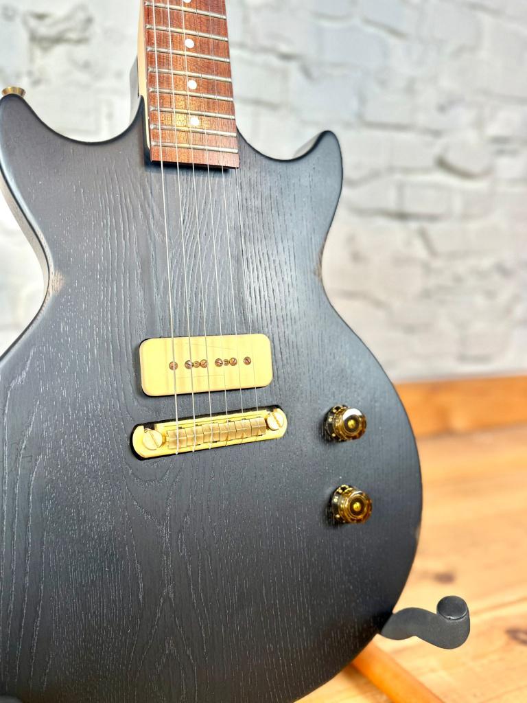 Slick Elektr. Gitaar, P90 Pickup , Les Paul Style Incl. Hoes, Overige merken, ............................., Ophalen of Verzenden