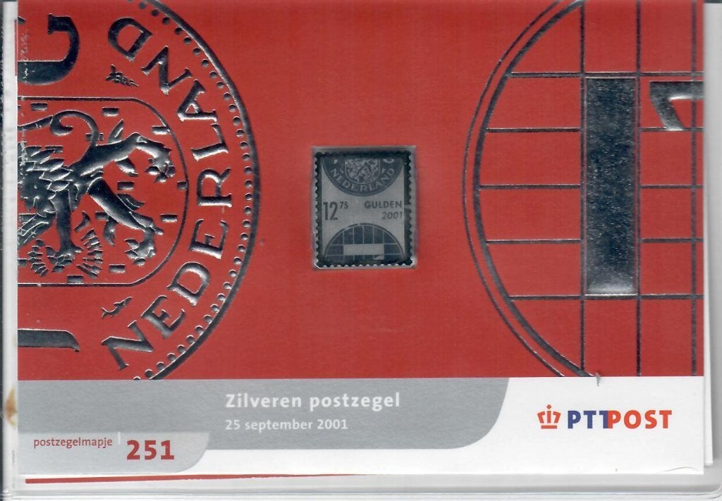 Postzegelmapje 251 Zilveren postzegel, Postzegels en Munten, Postzegels | Nederland, Ophalen of Verzenden, Na 1940, Postfris