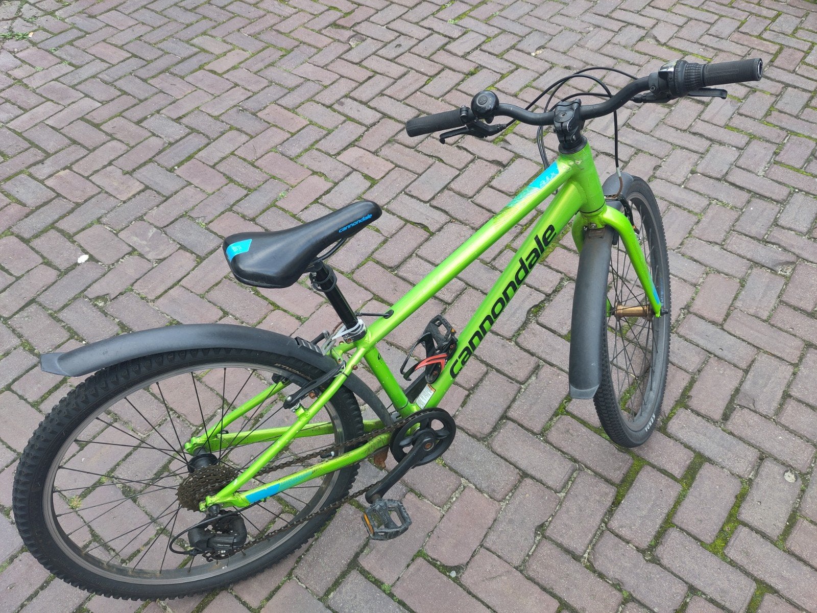 Cannondale Quick 24 inch fiets - Groen, 7 versnellingen, Ophalen, 20 inch of meer, Gebruikt, Velgrem