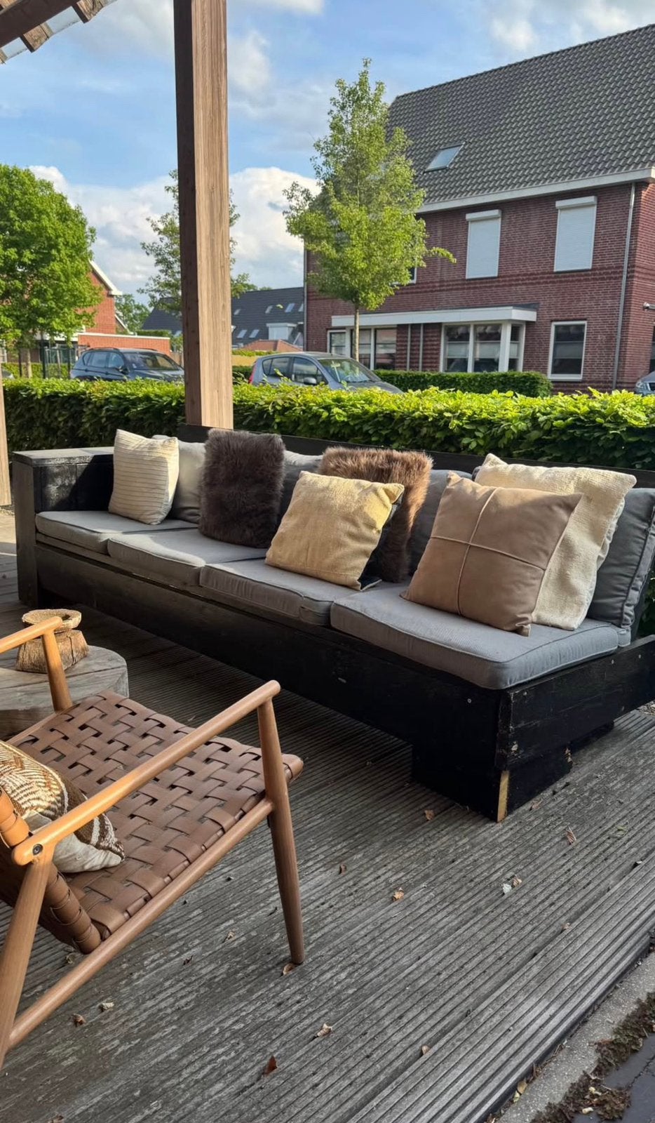 GRATIS ophalen loungebank metk Dutchwood, Tuin en Terras, Tuinsets en Loungesets, Ophalen, Gebruikt, Steigerhout, Bank