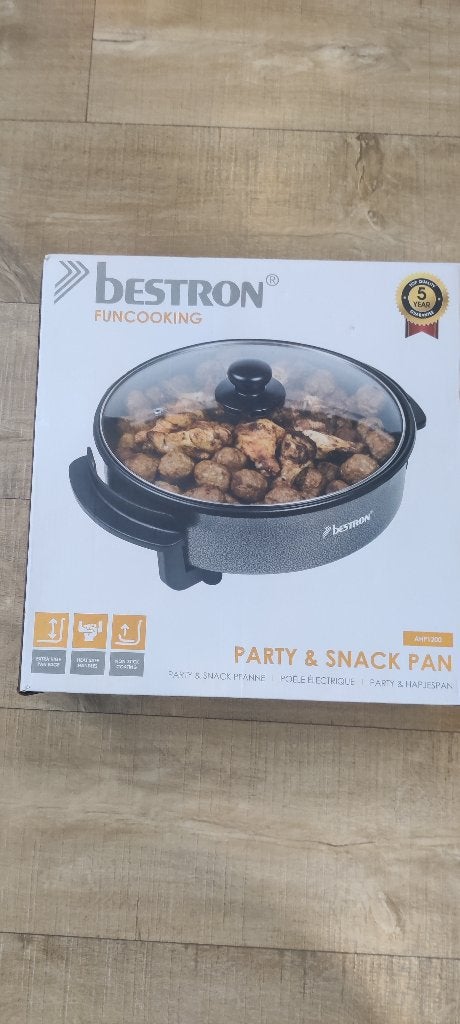 Party & Snackpan van Bestron, Overige typen, Nieuw, Ophalen of Verzenden, Overige materialen