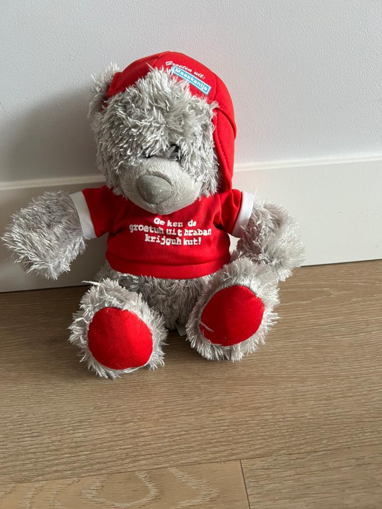 Knuffel beer Maaskantje Ge ken de groetuh uit brabant krijgu, Ophalen, Beer