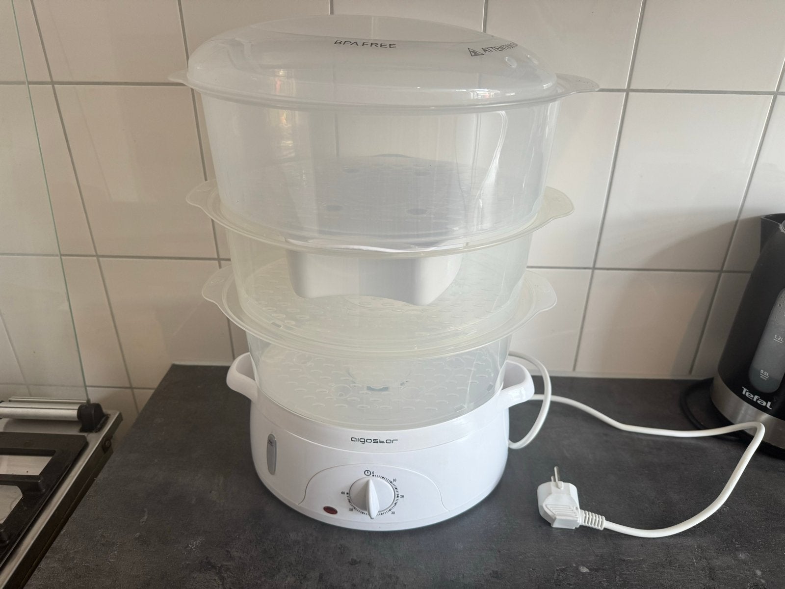 Aigostar Voedselstomer - BPA-vrij - 3 lagen, Ophalen, Zo goed als nieuw, Stoomreiniger