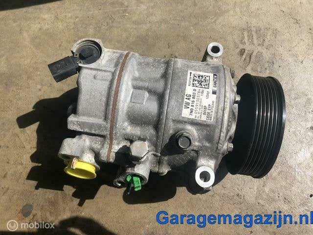 Airco pomp VW Sharan 2.0 TDI 2017 DFMA Sanden 7N0816803D, Auto-onderdelen, Airco en Verwarming, Volkswagen, Gebruikt, Ophalen of Verzenden