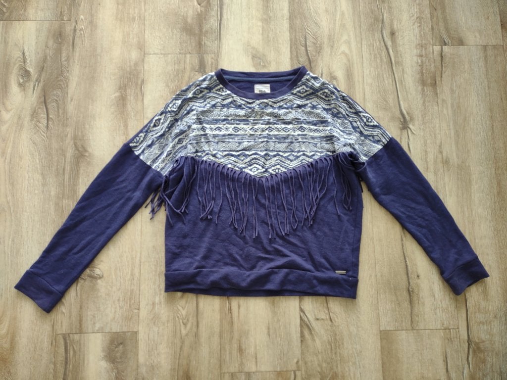 Gave blauwe sweater met Aztec en slierten van Billabong, S., Kleding | Dames, Blauw, Onb, Ophalen of Verzenden, Onb