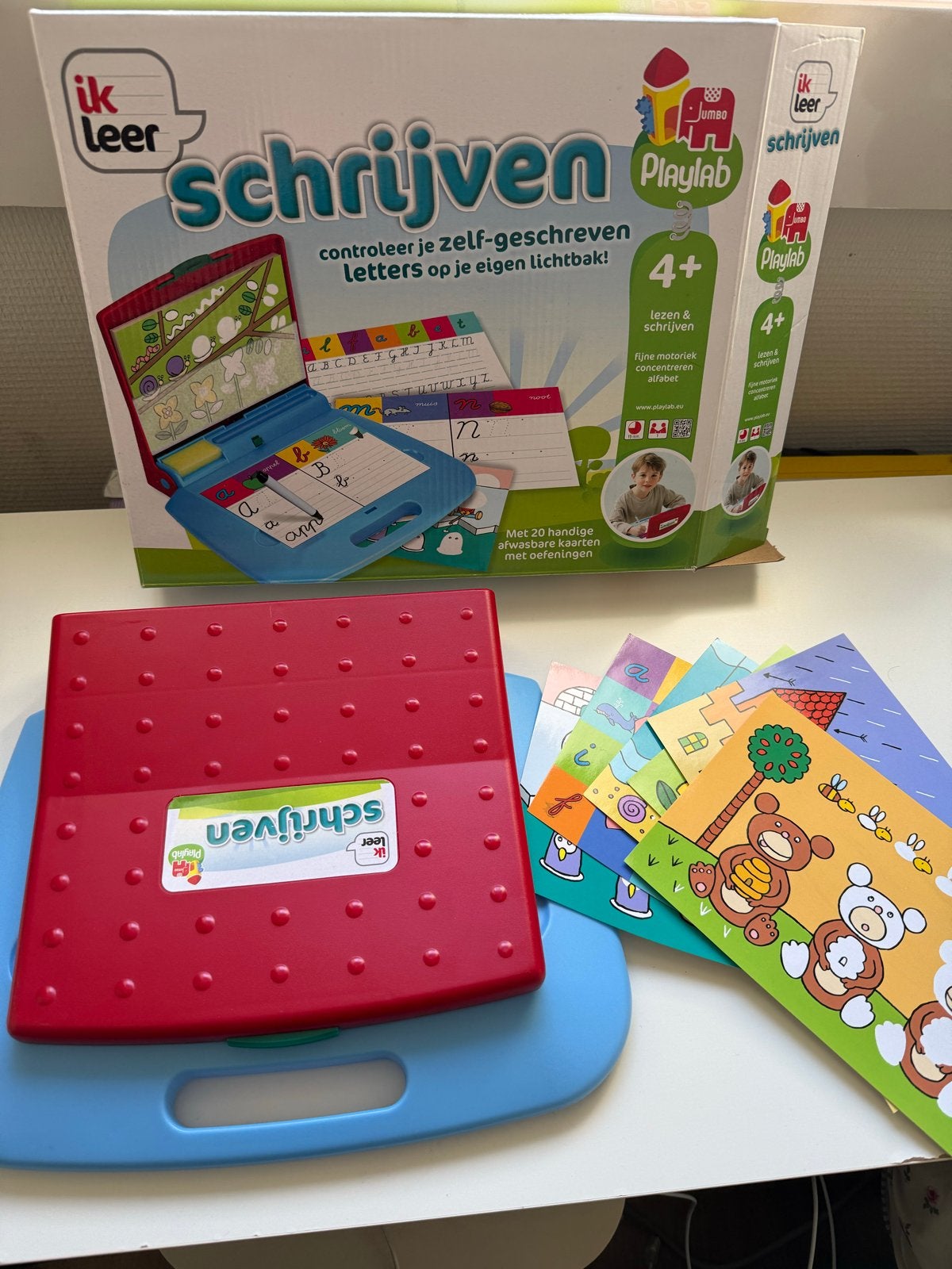 Jumbo Ik Leer Schrijven Playlab Lichtbak, Ophalen of Verzenden, Gebruikt, Taal en Lezen, Met licht