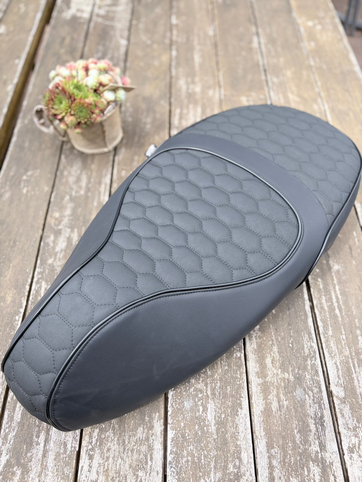 Custom Duo Rs Alcantara Vespa Sprint/Primavera Zadel Zwart, Ophalen of Verzenden, Zo goed als nieuw, Zadel, Vespa