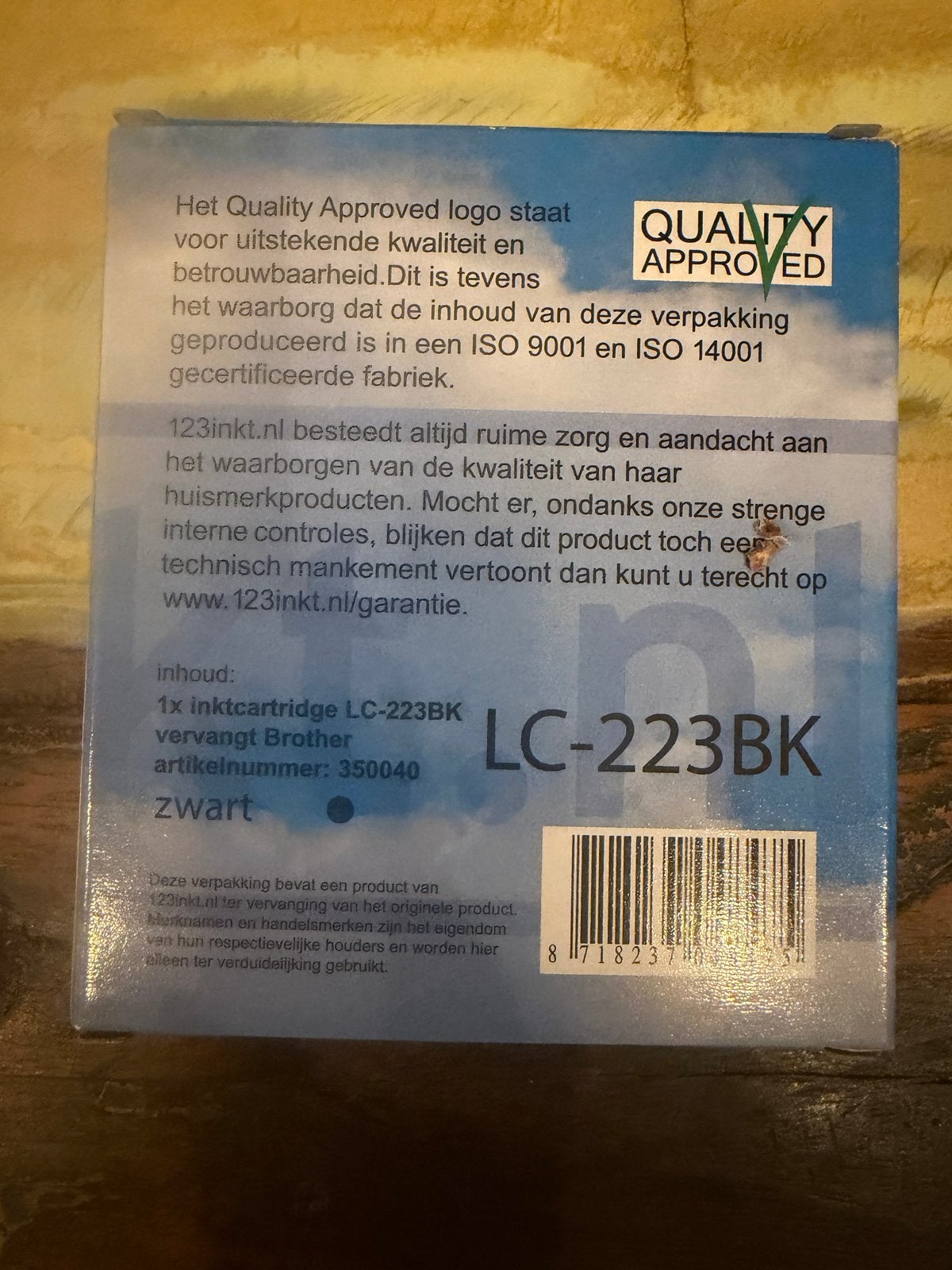 inktcartridge LC-223BK en Brother LC223 set, Ophalen of Verzenden, Nieuw, Cartridge