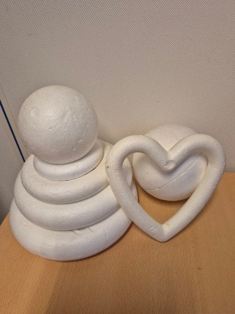 Tempex ringen ballen en hart, Nieuw, Ophalen of Verzenden, Overige materialen, Herbruikbaar