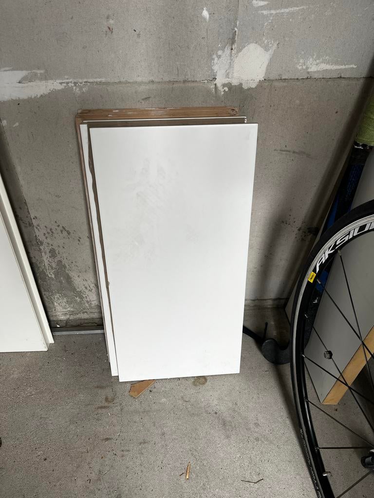 Witte tegels - 11 stuks, Doe-het-zelf en Verbouw, Tegels, Ophalen, 40 tot 60 cm, Gebruikt, Minder dan 5 m²
