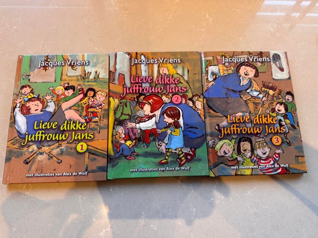 Lieve dikke juffrouw Jans 1,2 en 3, Boeken, Jacques Vriens, Fictie algemeen, Ophalen of Verzenden, Zo goed als nieuw