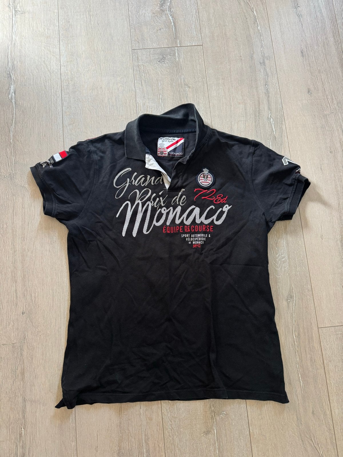 McGregor Grand Prix de Monaco Polo Shirt XXL Zwart, Ophalen of Verzenden, Gedragen, Overige maten, Zwart