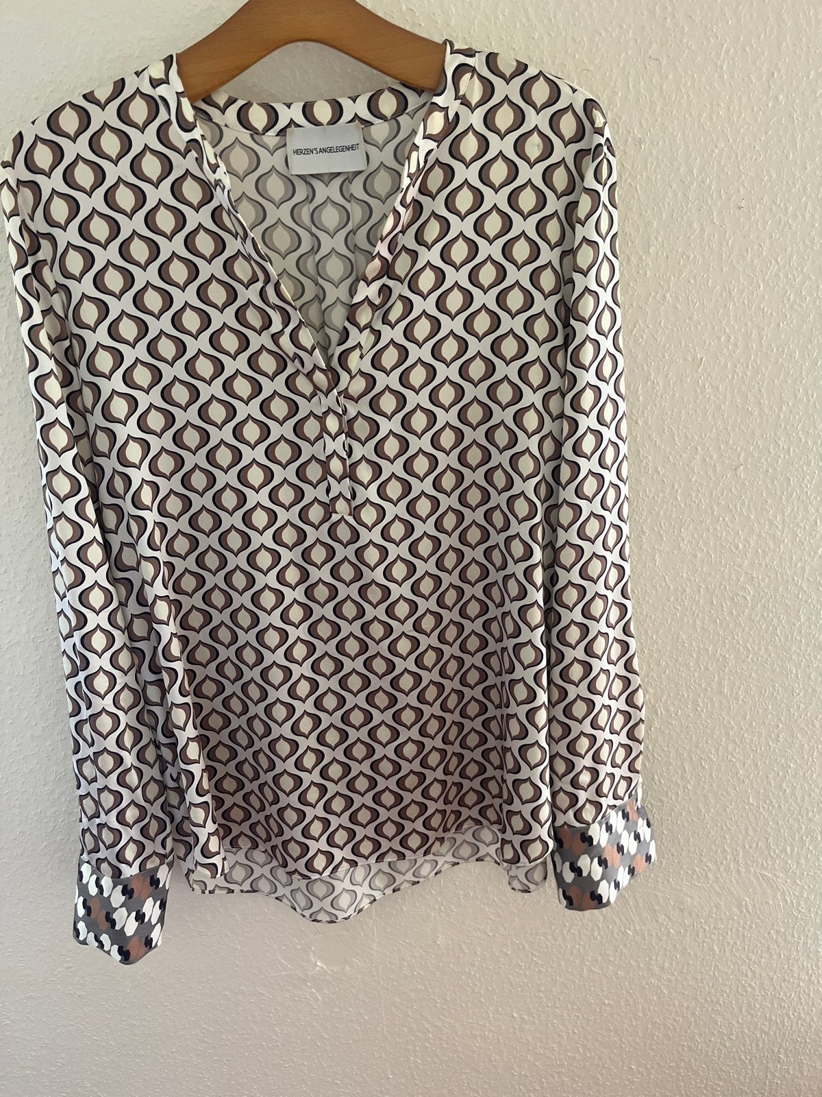 Herzen's Angelegenheid Zijden Blouse, Kleding | Dames, Ophalen of Verzenden, Gedragen, Maat 38/40 (M), Overige kleuren