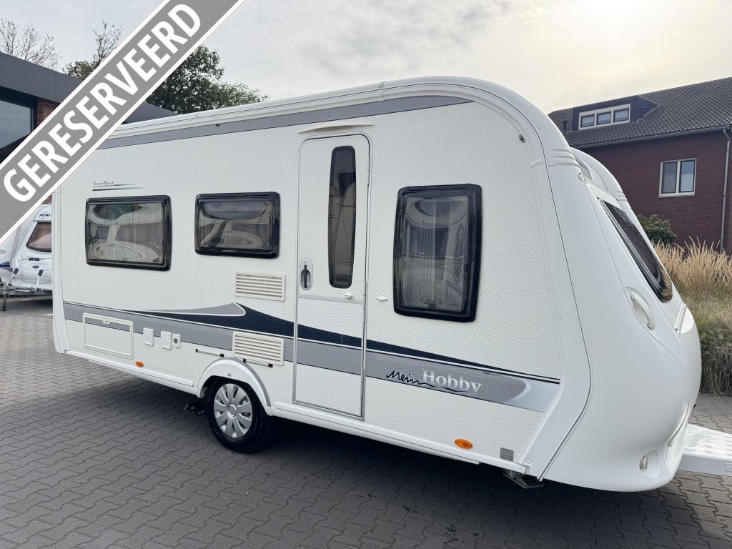 Hobby Excellent 460 LU / enkele bedden / mover / voortent, Rondzit, Hobby, Bedrijf, Schokbreker