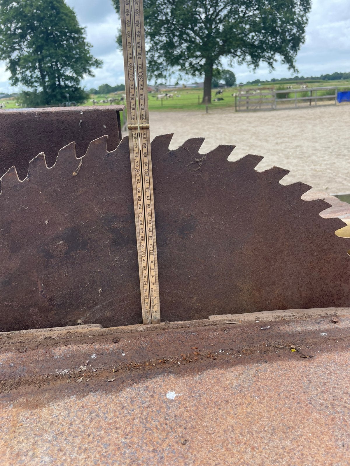 Zaagtafel. Oude, Ophalen