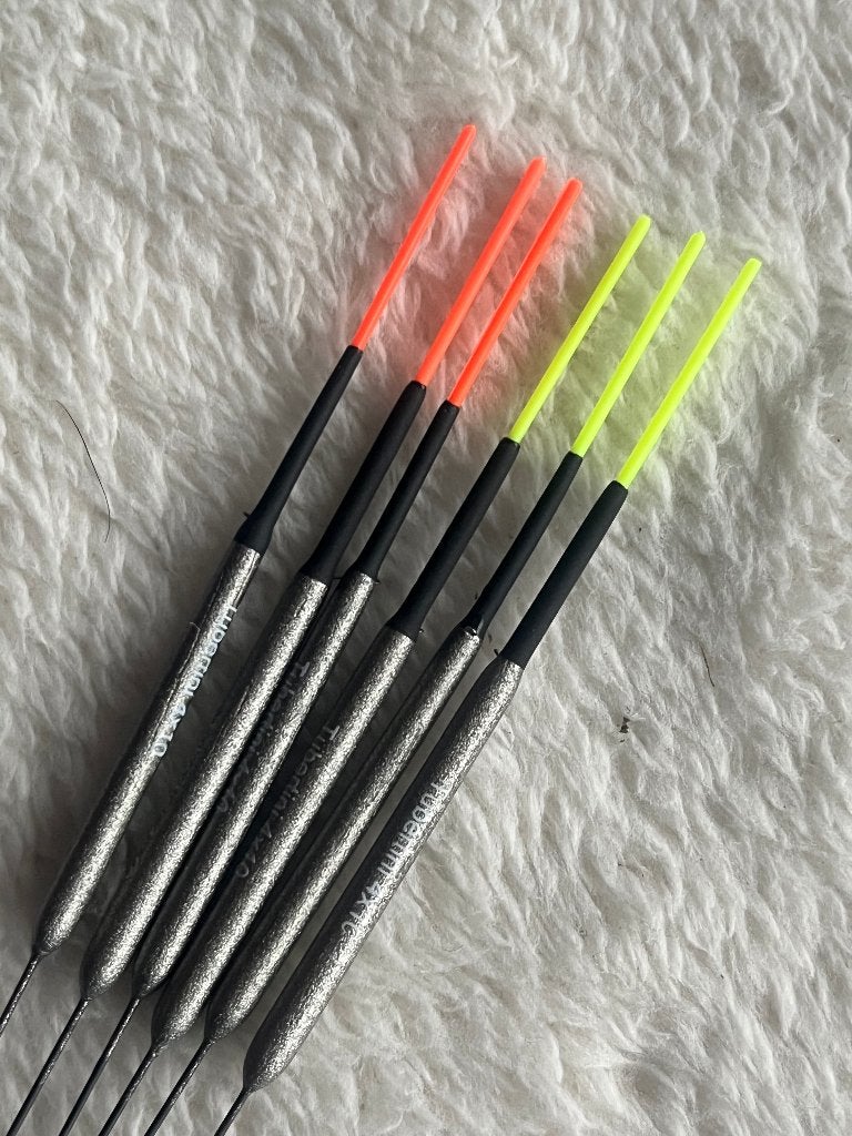 adv 241 / NIEUW set 6 dobbers TUBERTINI 0,15gr, Ophalen of Verzenden, Nieuw, Dobber of Lood