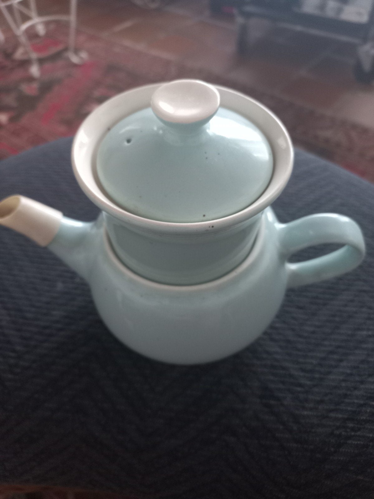 Vintage Sphinx Maastricht Koffiepot met Filter Jaren '50, Antiek en Kunst, Antiek | Porselein, Ophalen of Verzenden