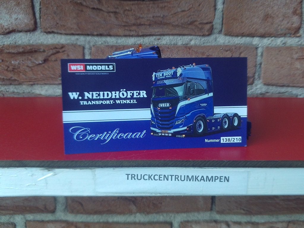 WSI  Iveco  S - Way  AS  High  van  W.  Neidhofer., Hobby en Vrije tijd, Modelauto's | 1:50, Ophalen of Verzenden, Nieuw, Bus of Vrachtwagen
