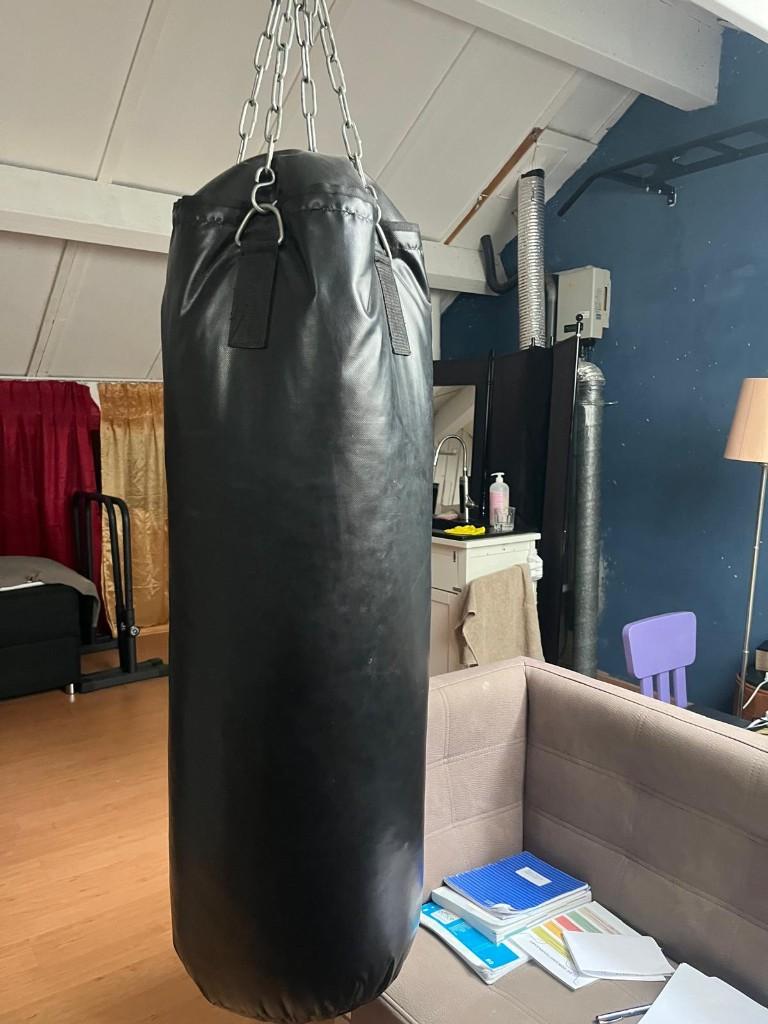 Hanumat Bokszak 100 cm incl.ketting, Ophalen, Zo goed als nieuw