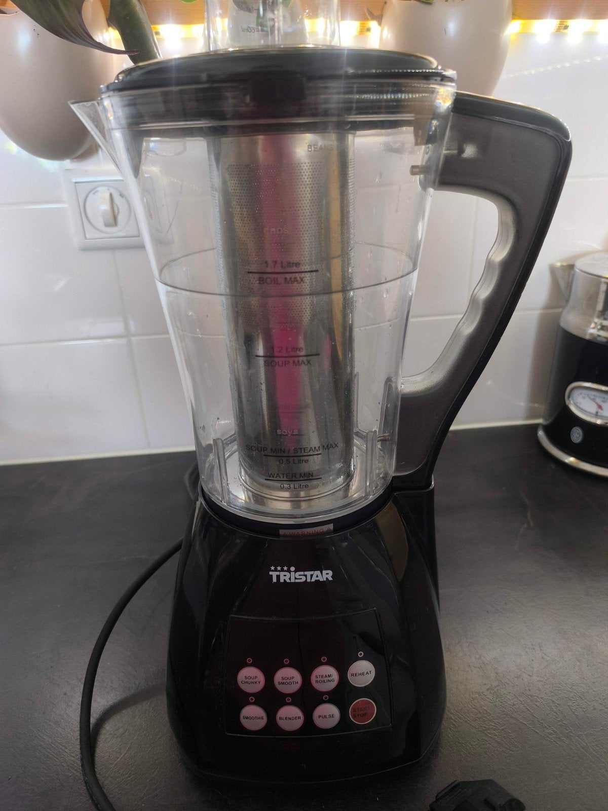 Tristar BL-4433 Soepmaker Blender - Zwart, Ophalen of Verzenden, Zo goed als nieuw, Soepmaker
