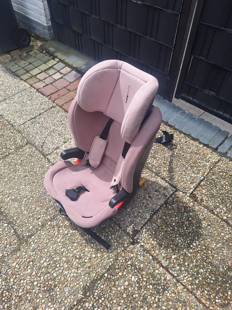 Kidsriver Autostoel met Isofix & Top Tether – Oudroze, Ophalen of Verzenden, Zo goed als nieuw, Overige merken, Isofix