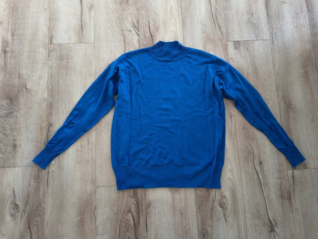 Prachtige kobaltblauwe trui met col, coltrui van Esprit, M., Maat 38/40 (M), Blauw, Onb, Ophalen of Verzenden
