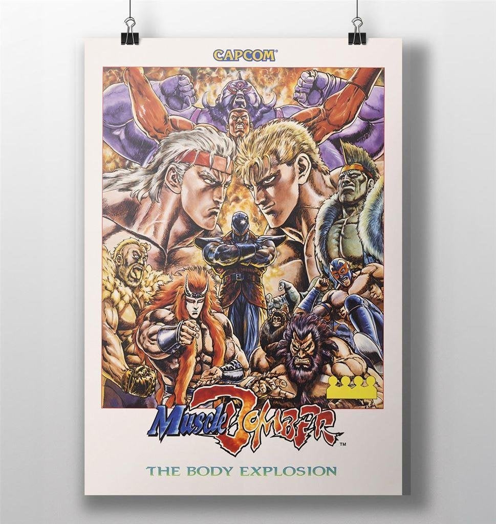 Muscle BomberCapcom Retro Arcade videogame POSTER, Verzenden, Nieuw, A1 t/m A3, Film en Tv