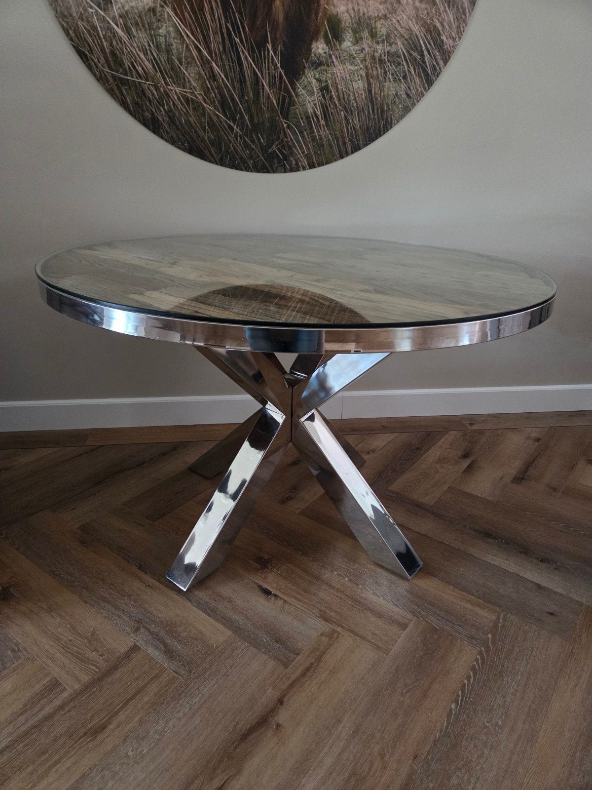 Eettafel en 2 salontafels, Ophalen