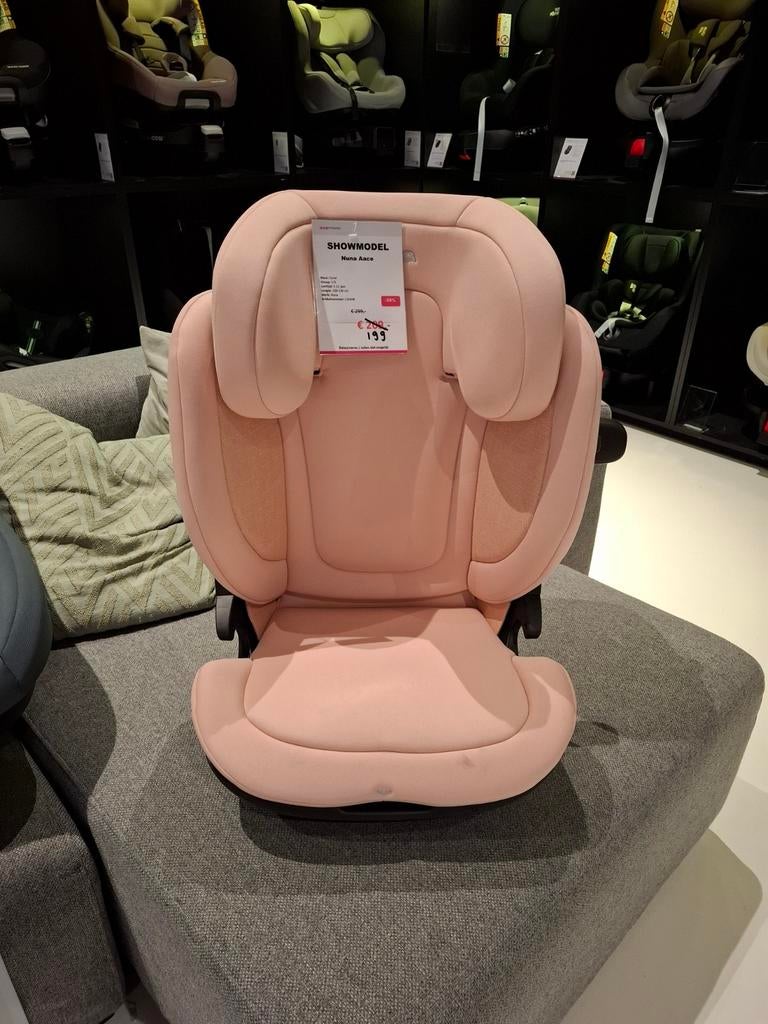 Nuna Aace Lx Autostoel - Coral (Showmodel), Autogordel of Isofix, Zo goed als nieuw, Overige merken, 15 t/m 25 kg