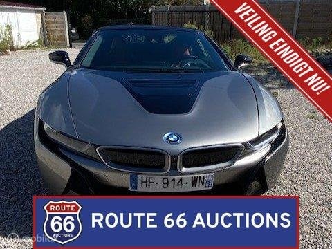 BMW i8 Roadster | 2020 | Route 66 Auctions, Auto's, Gebruikt, Overige carrosserieën, Zwart, Bedrijf
