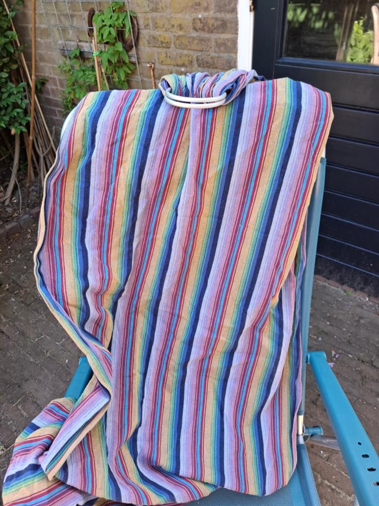 Storchenwiege Ringsling Regenboog Draagdoek, Kinderen en Baby's, Babydragers en Draagdoeken, Overige merken, Draagdoek, Buik of Rug