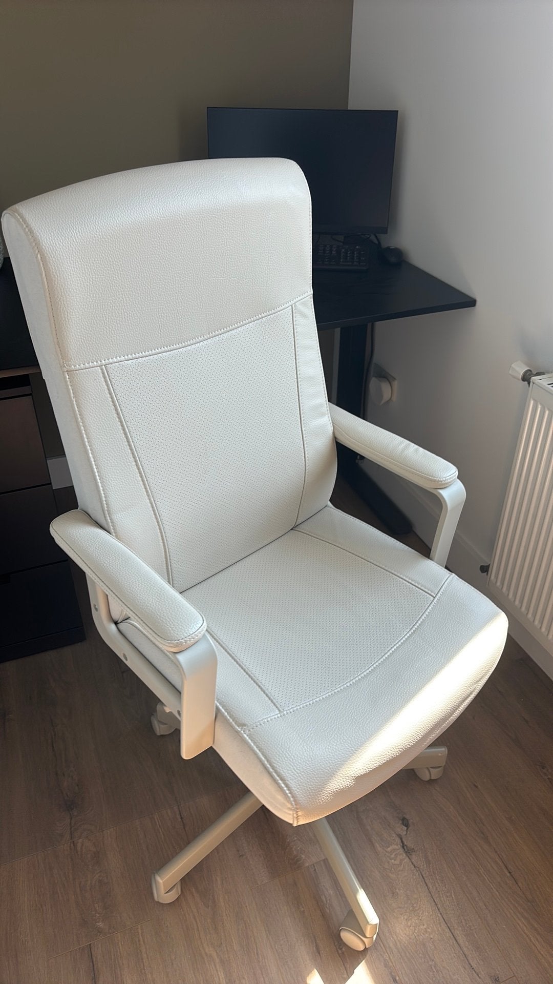 Mooie degelijke beige bureau stoel comfortabel, Ophalen, Zo goed als nieuw, Beige